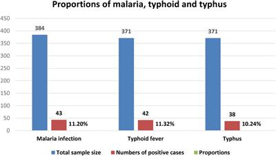 Health facility-based prevalence of typhoid fever, typhus and malaria among individuals suspected of acute febrile illnesses in Southwest Region, Ethiopia